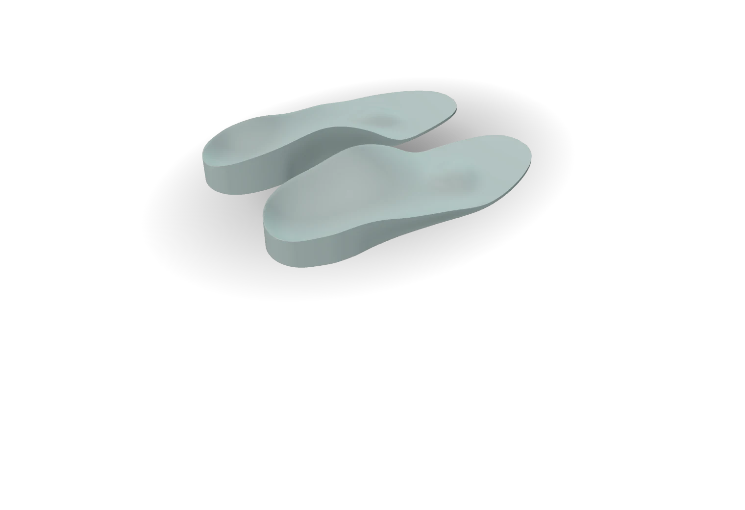 A pair of TPU insoles from Insole Studio